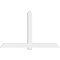 Ekena Millwork Eugene Architectural Grade PVC Gable Bracket, 84"W x 52 1/2"H x 4"D x 6"F, 15/12 Pitch GBP084X53X0406EUG00 - alternate 2